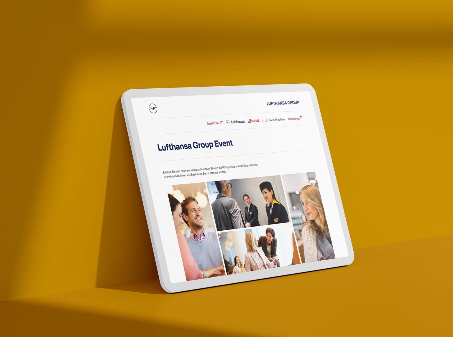Studio Gibler Design Lufthansa Webdesign