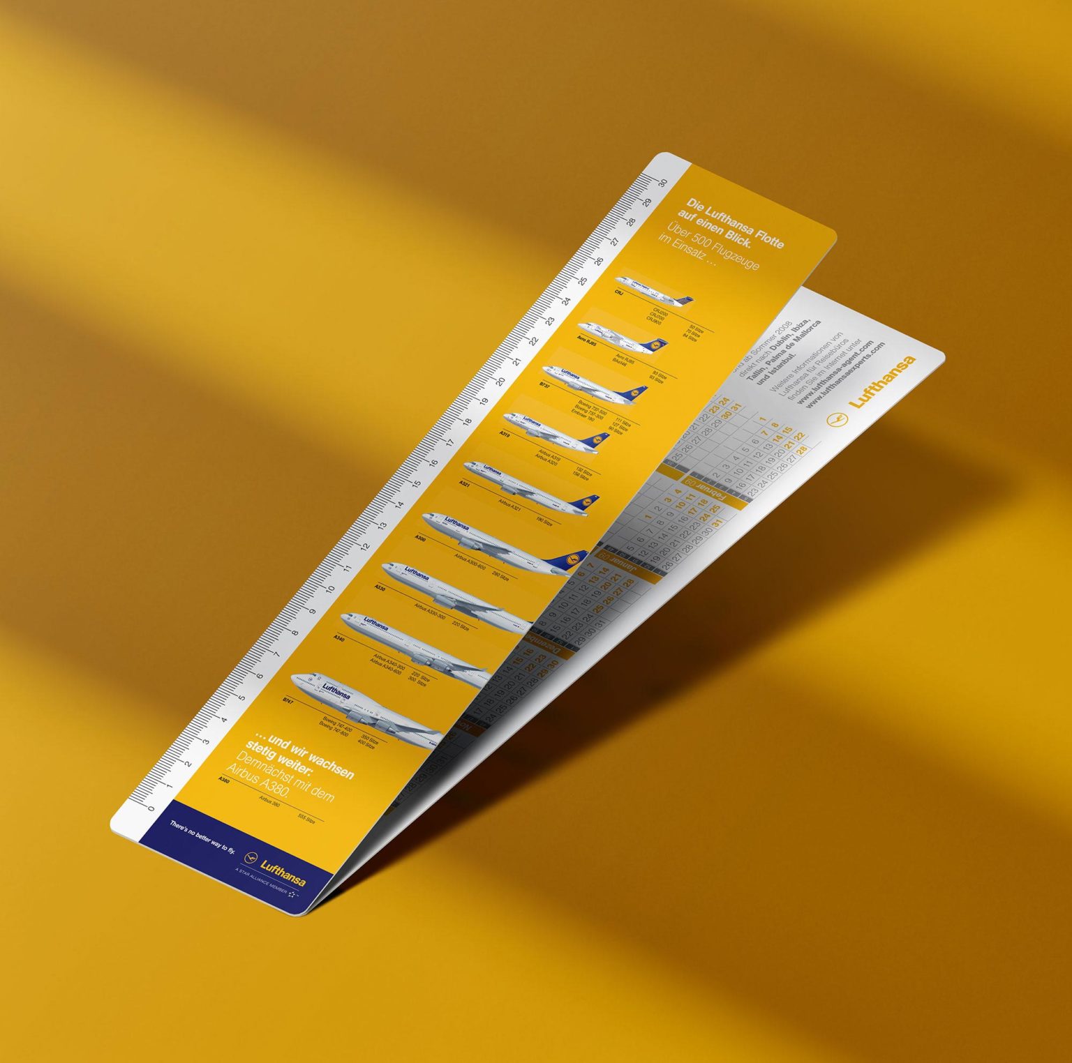 Studio Gibler Design Lufthansa Werbeartikel Lineal